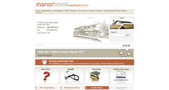 Desktop Screenshot of manorbrookmedicalcentre.co.uk