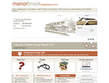 Tablet Screenshot of manorbrookmedicalcentre.co.uk